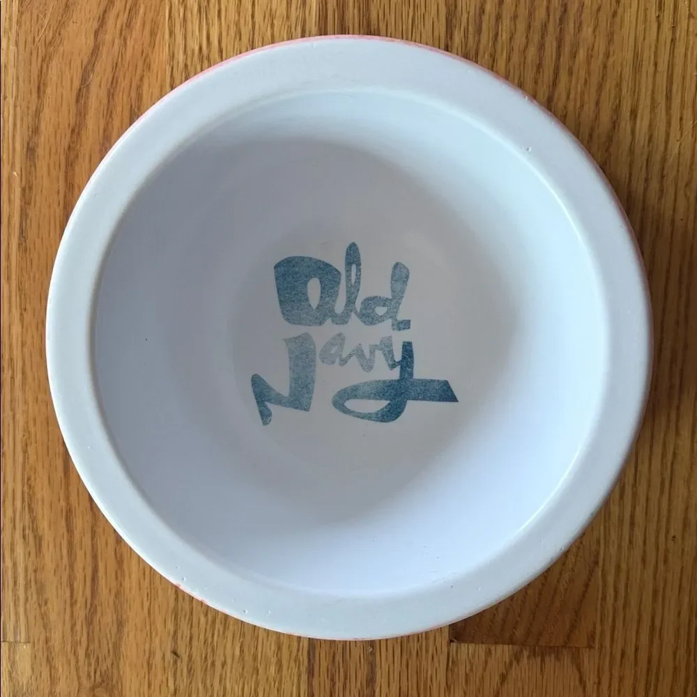 Old Navy Striped Dog Bowl! - Picture 4 of 5